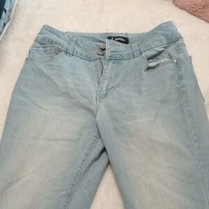 Light blue skinny jeans